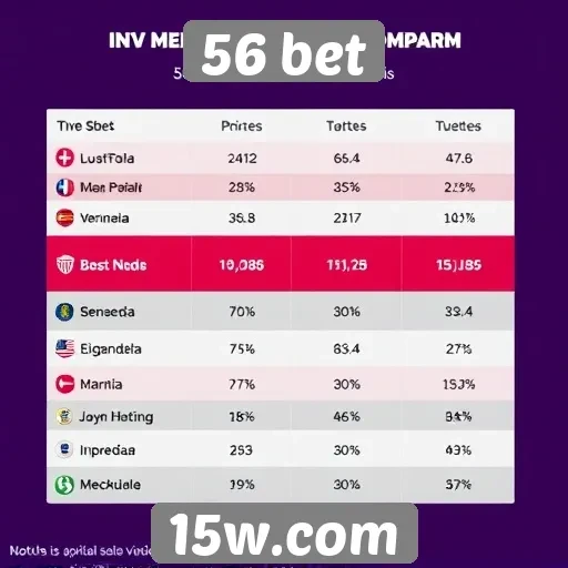 Comparativo de bônus oferecidos por 56 bet
